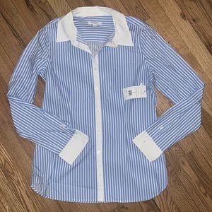 NWT Equipment Striped Button Down Size M